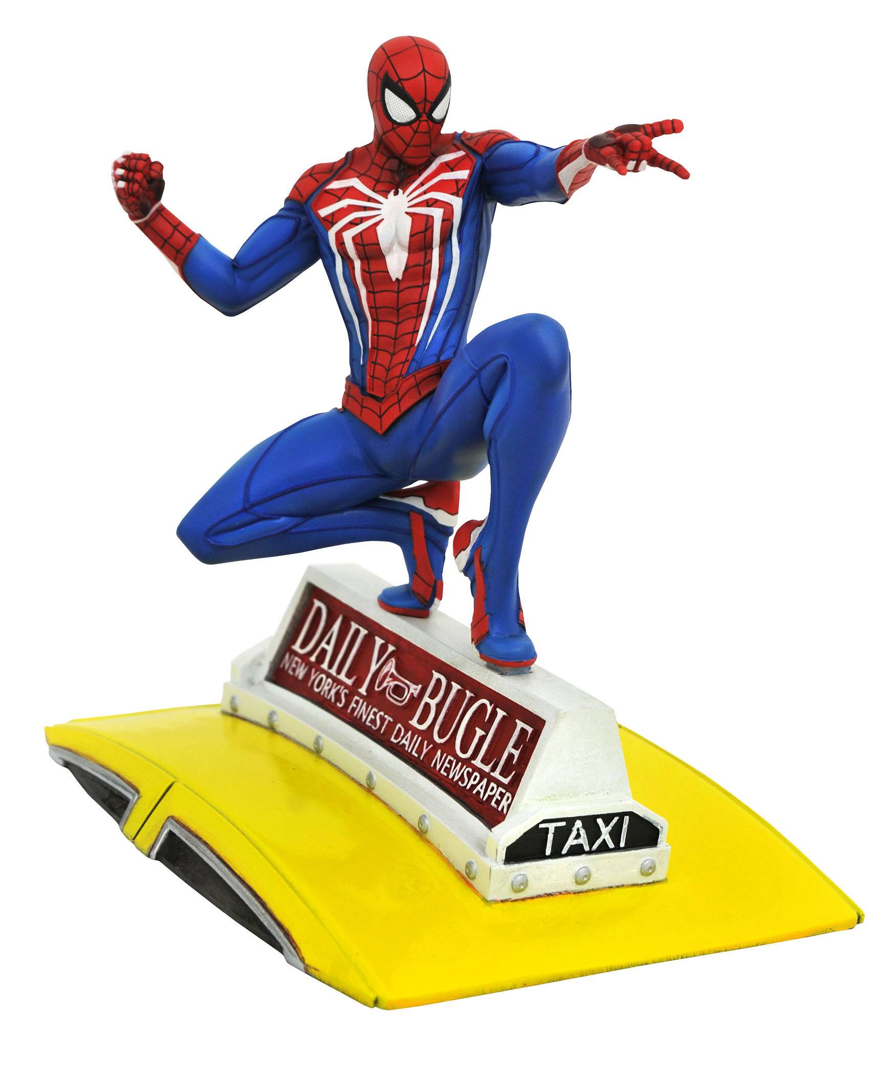 Spider-Man 2018 Marvel Video Game Gallery PVC Statue Spider-Man on Taxi 23 cm
