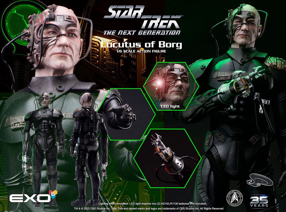 Star Trek: The Next Generation Action Figure 1/6 Locutus of Borg 30 cm