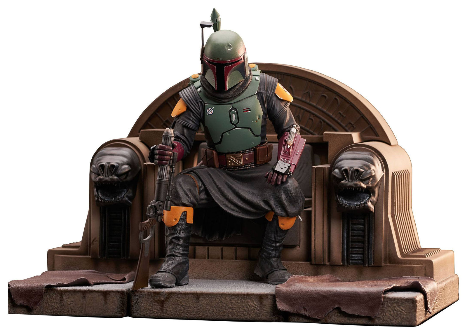 Star Wars: The Mandalorian Premier Collection 1/7 Boba Fett on Throne 24 cm