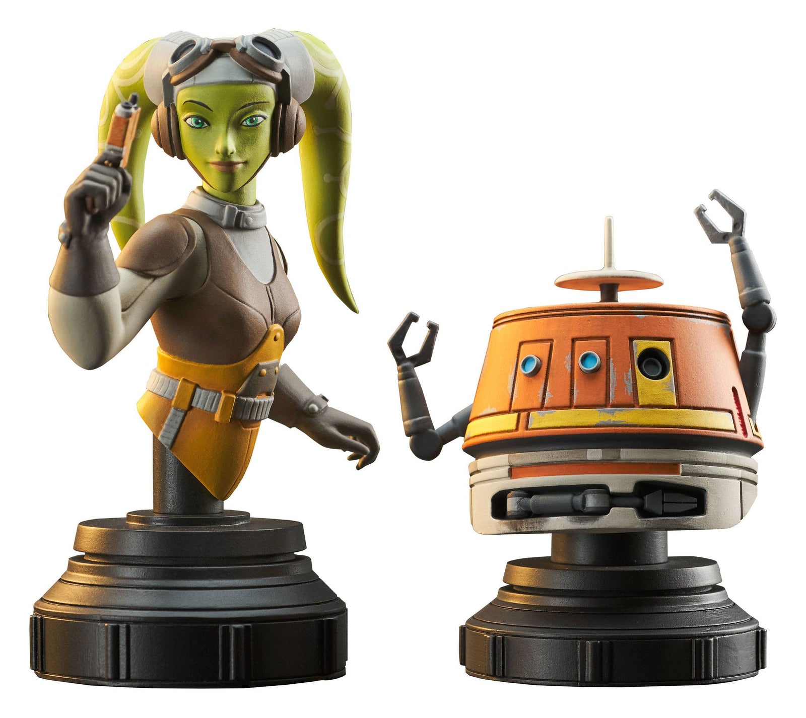 Star Wars Rebels Bust 2-Pack Hera & Chopper 15 cm