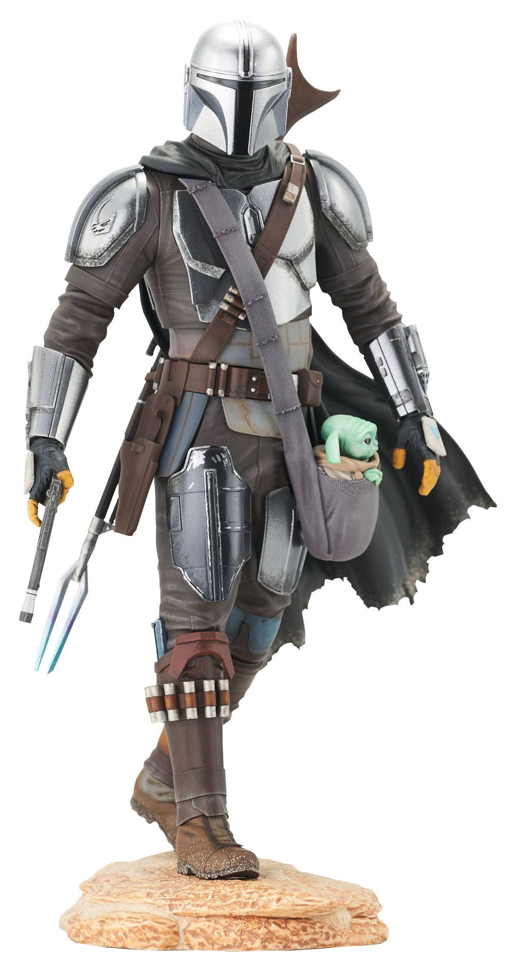 Star Wars The Mandalorian Premier Collection 1/7 The Mandalorian with The Child 25 cm