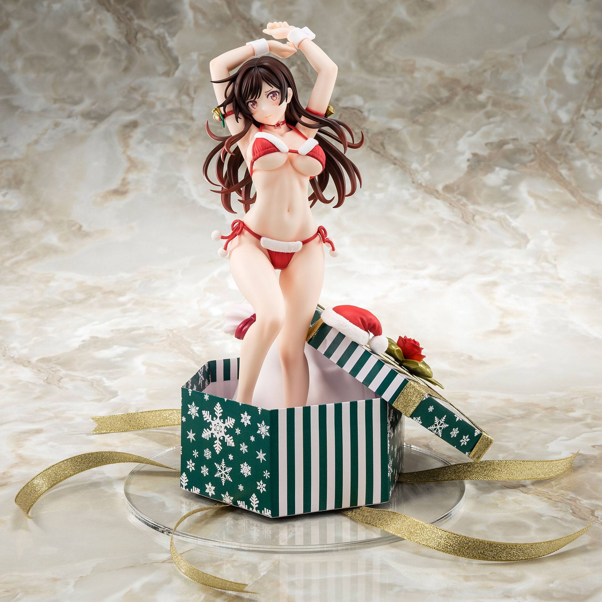 Rent-A-Girlfriend PVC Statue 1/6 Mizuhara Chizuru Santa Bikini de Fuwamoko 2nd Xmas 26 cm