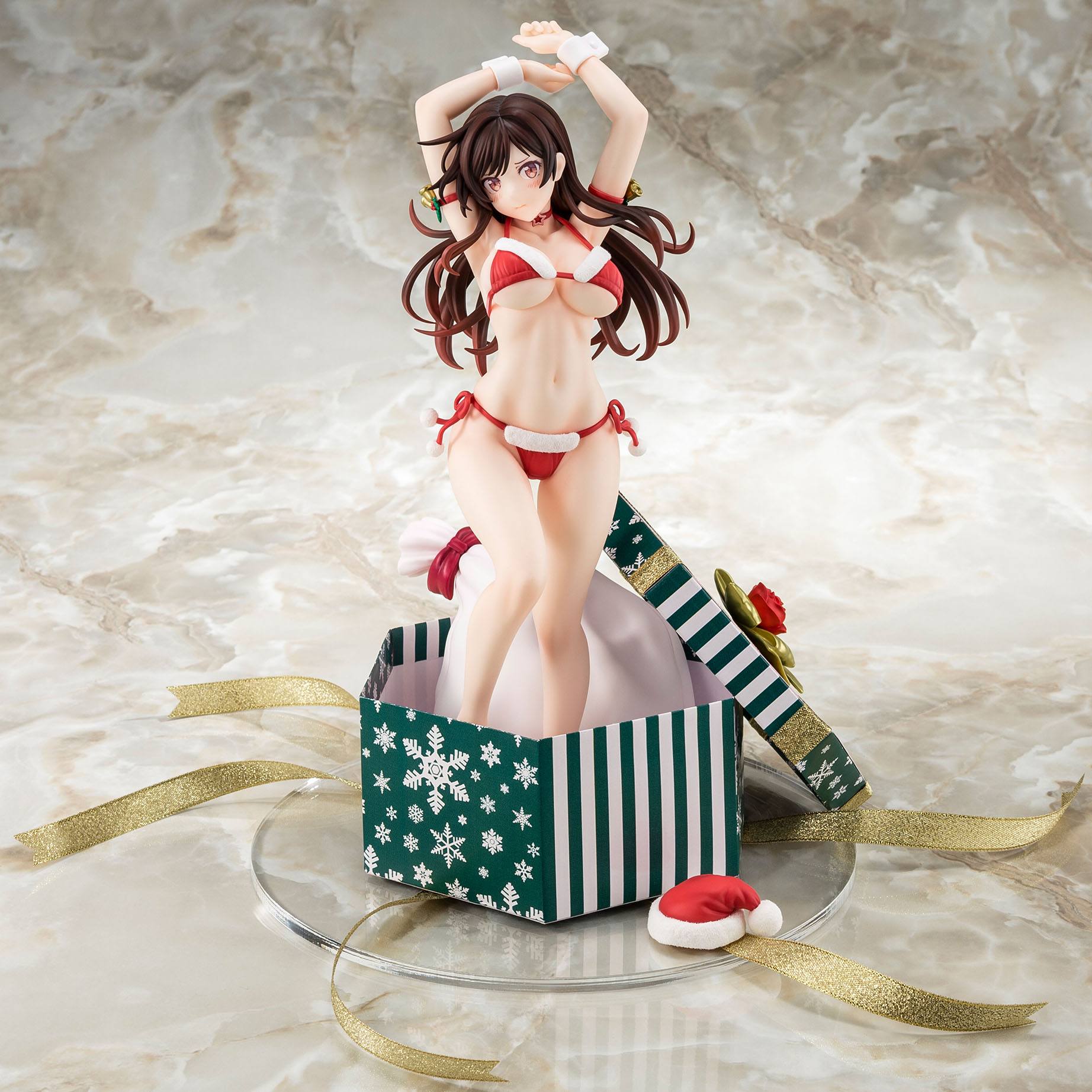 Rent-A-Girlfriend PVC Statue 1/6 Mizuhara Chizuru Santa Bikini de Fuwamoko 2nd Xmas 26 cm