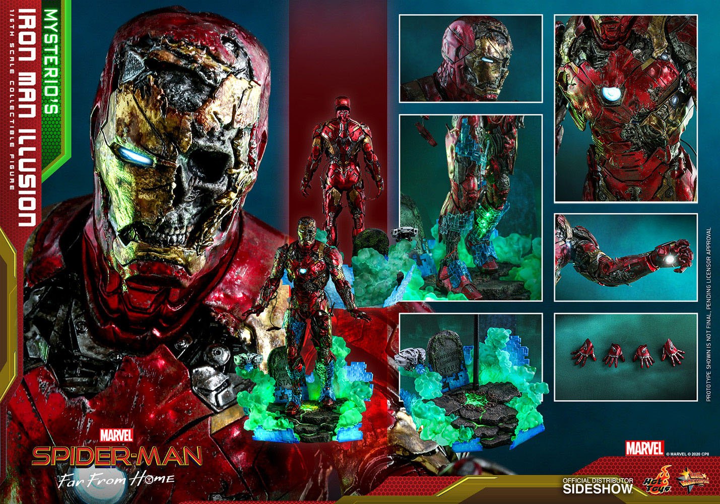 Spider-Man: Far From Home MMS PVC Action Figure 1/6 Mysterio's Iron Man Illusion 32 cm