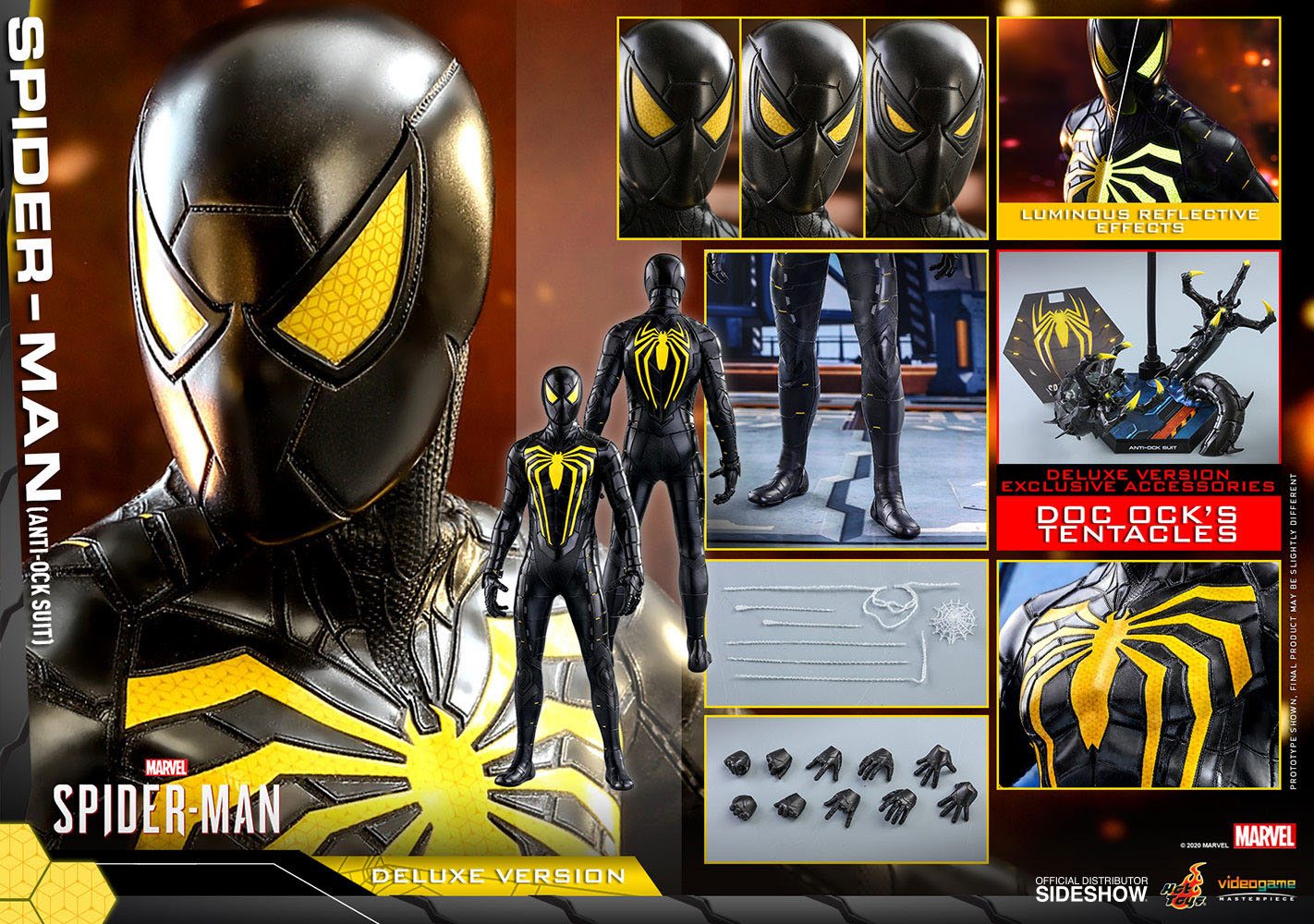 Marvel's Spider-Man Video Game Masterpiece Action Figure 1/6 Spider-Man (Anti-Ock Suit) Deluxe 30 cm
