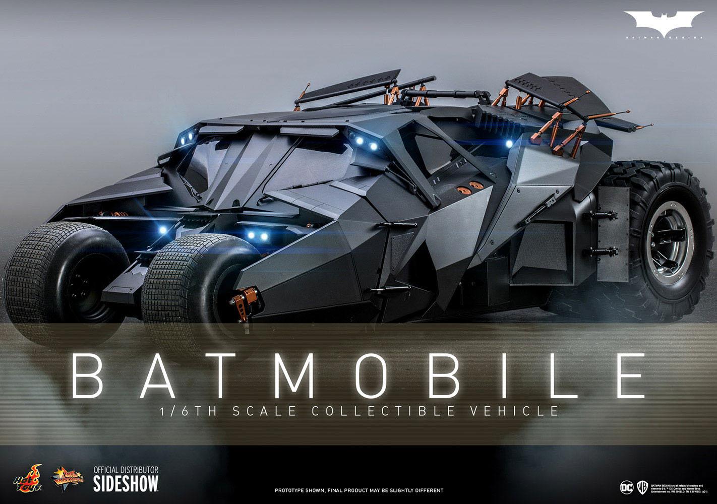 The Dark Knight Trilogy Movie Masterpiece Action Figure 1/6 Batmobile 73 cm