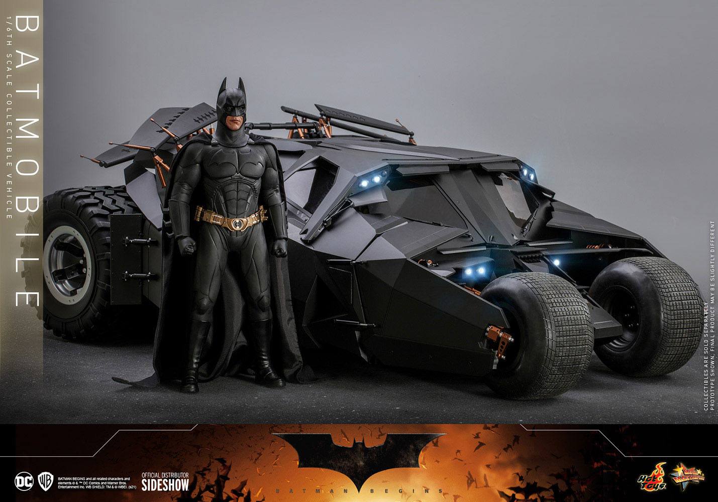 The Dark Knight Trilogy Movie Masterpiece Action Figure 1/6 Batmobile 73 cm