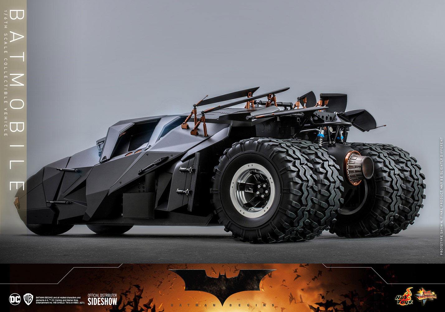 The Dark Knight Trilogy Movie Masterpiece Action Figure 1/6 Batmobile 73 cm