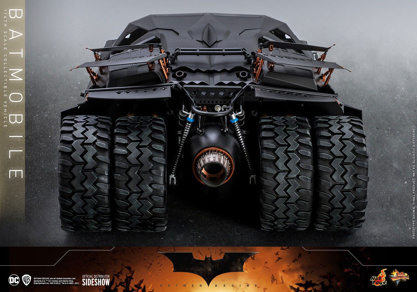 The Dark Knight Trilogy Movie Masterpiece Action Figure 1/6 Batmobile 73 cm