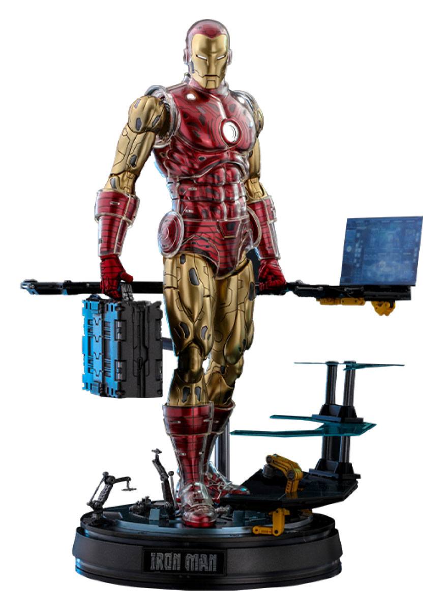 Marvel The Origins Collection Comic Masterpiece Action Figure 1/6 Iron Man Deluxe Version 33 cm