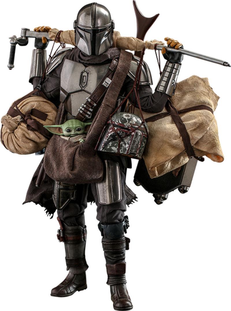 Star Wars The Mandalorian Action Figure 2-Pack 1/6 The Mandalorian & Grogu Deluxe Version 30 cm