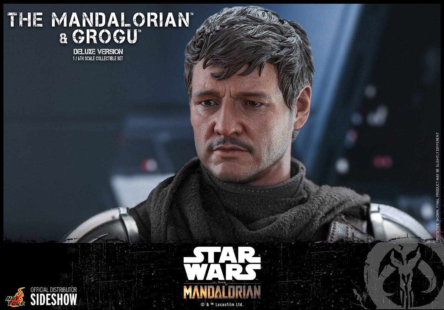 Star Wars The Mandalorian Action Figure 2-Pack 1/6 The Mandalorian & Grogu Deluxe Version 30 cm