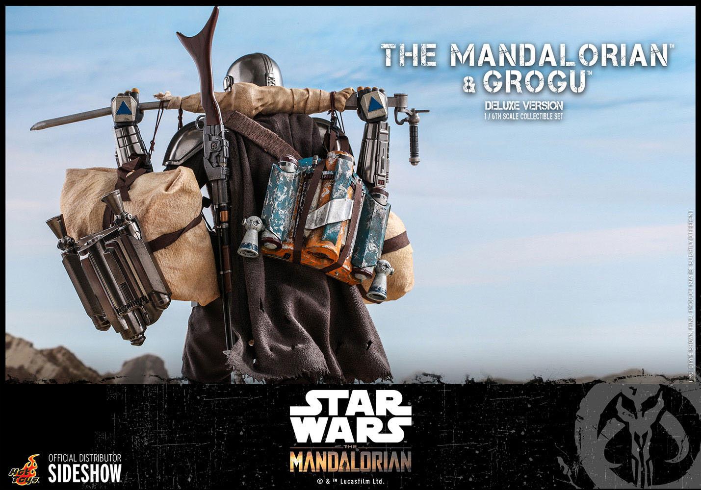 Star Wars The Mandalorian Action Figure 2-Pack 1/6 The Mandalorian & Grogu Deluxe Version 30 cm