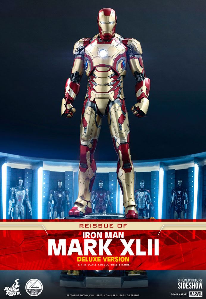 Iron Man 3 Action Figure 1/4 Iron Man Mark XLII Deluxe Ver. 49 cm