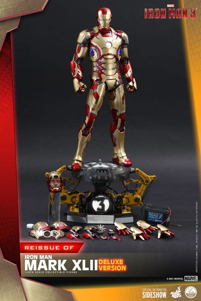 Iron Man 3 Action Figure 1/4 Iron Man Mark XLII Deluxe Ver. 49 cm