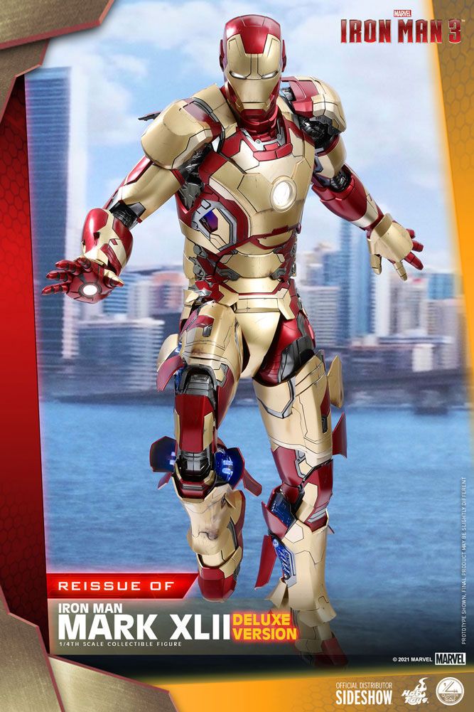 Iron Man 3 Action Figure 1/4 Iron Man Mark XLII Deluxe Ver. 49 cm