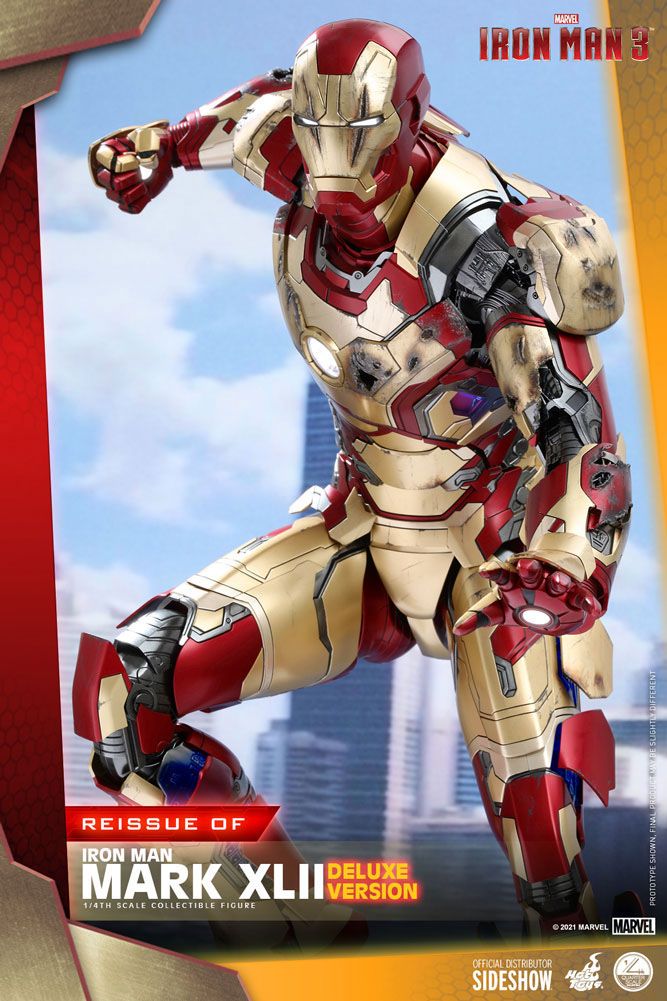 Iron Man 3 Action Figure 1/4 Iron Man Mark XLII Deluxe Ver. 49 cm