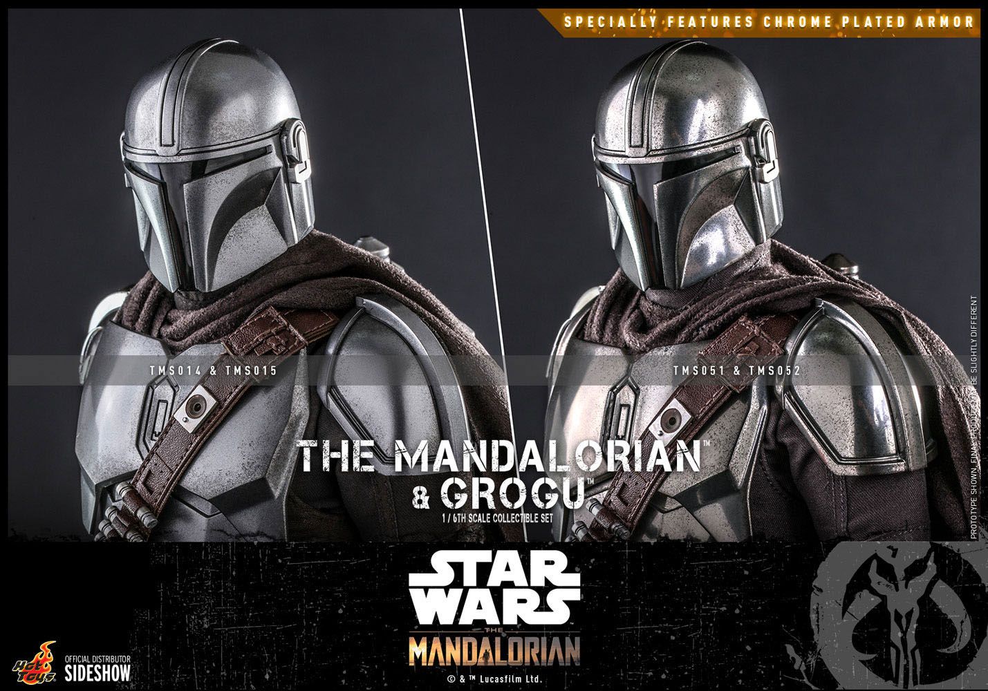 Star Wars The Mandalorian Action Figure 2-Pack 1/6 The Mandalorian & Grogu 30 cm