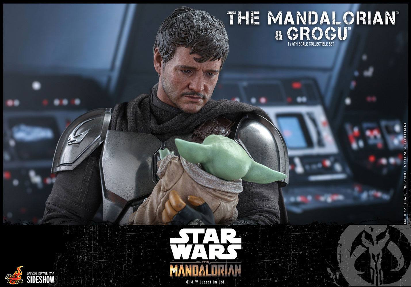 Star Wars The Mandalorian Action Figure 2-Pack 1/6 The Mandalorian & Grogu 30 cm
