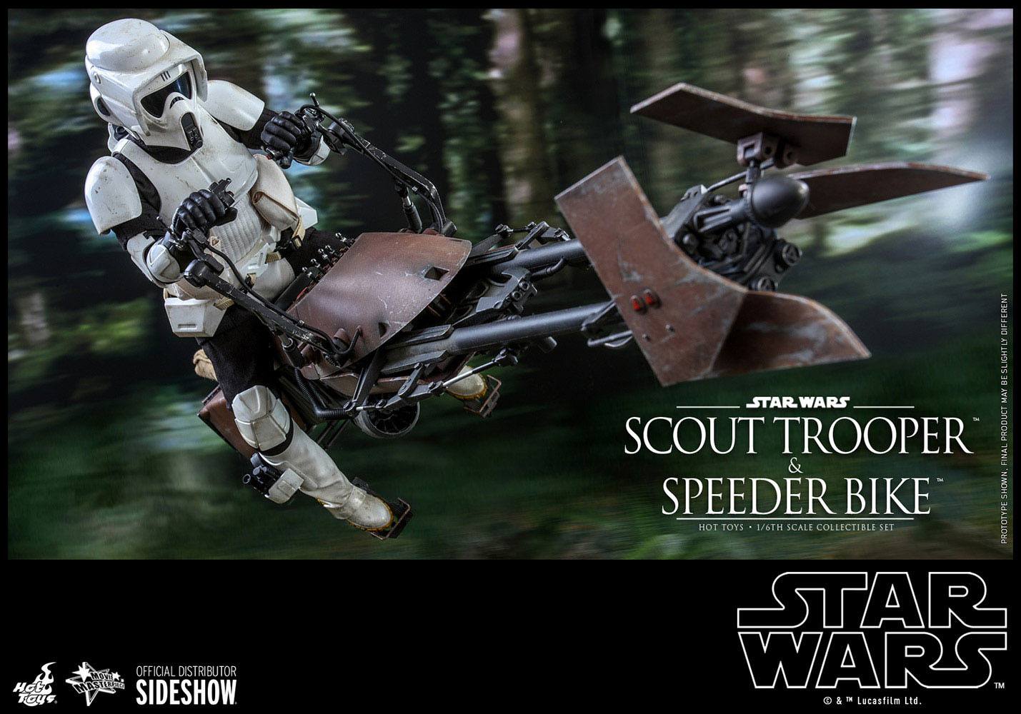 Star Wars Episode VI Action Figure 1/6 Scout Trooper & Speeder Bike 30 cm