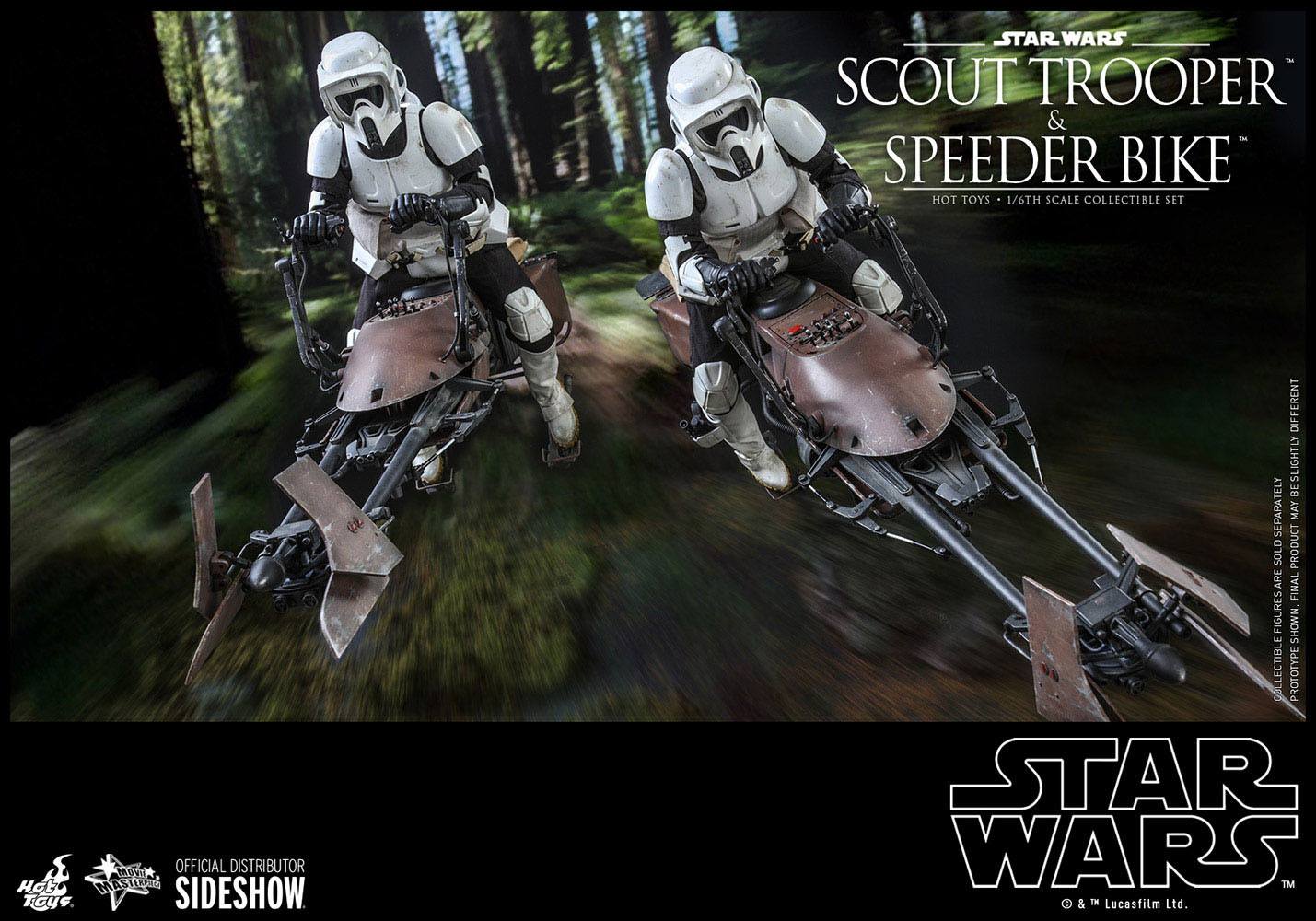 Star Wars Episode VI Action Figure 1/6 Scout Trooper & Speeder Bike 30 cm