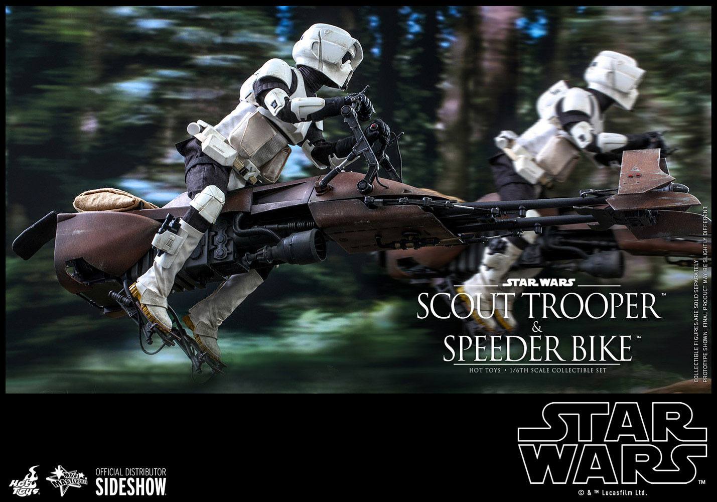 Star Wars Episode VI Action Figure 1/6 Scout Trooper & Speeder Bike 30 cm