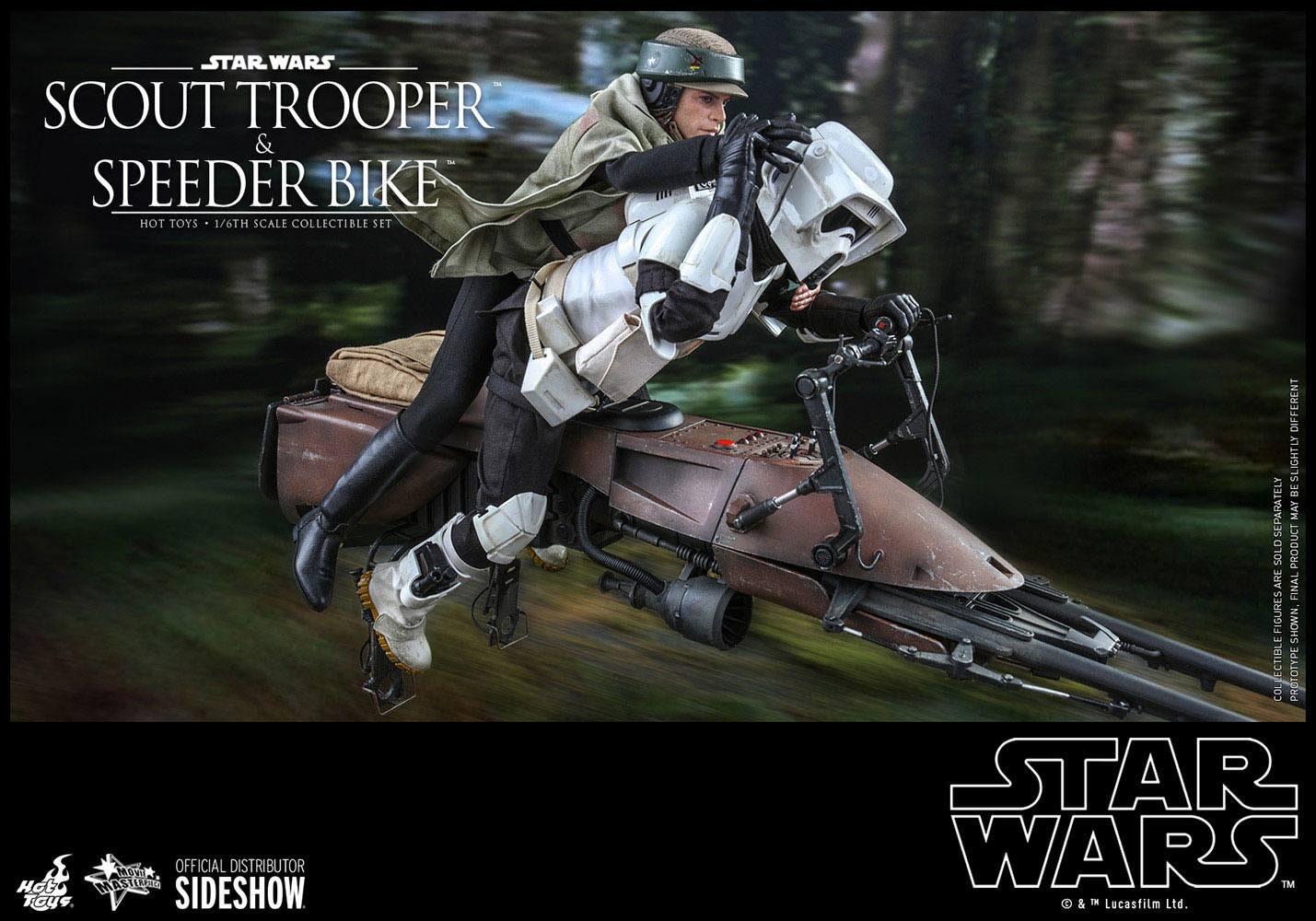 Star Wars Episode VI Action Figure 1/6 Scout Trooper & Speeder Bike 30 cm