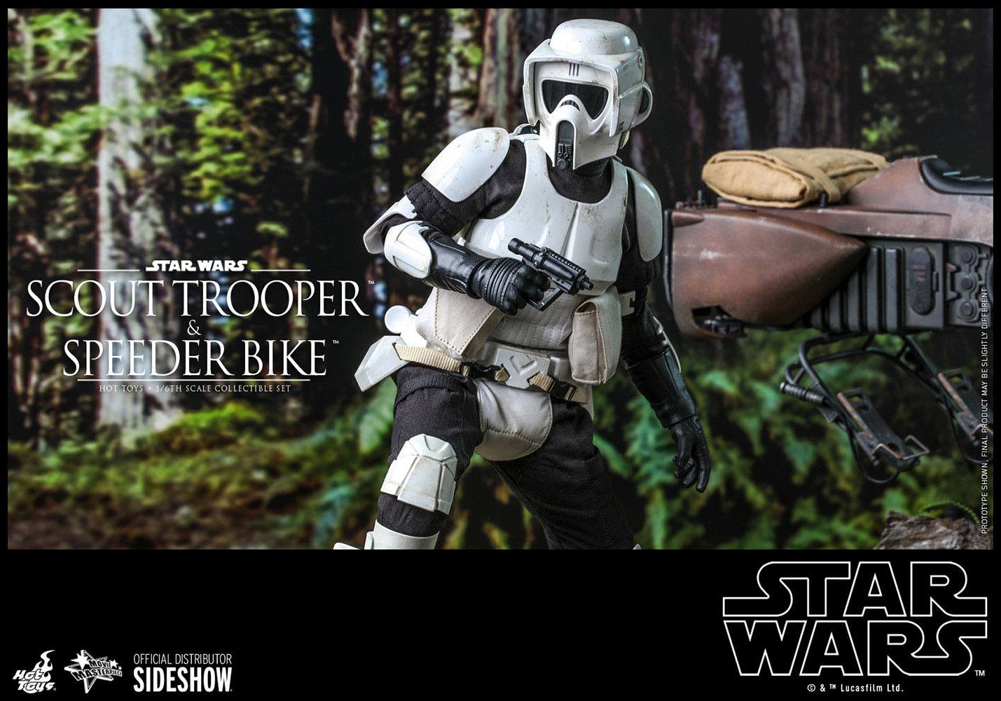 Star Wars Episode VI Action Figure 1/6 Scout Trooper & Speeder Bike 30 cm