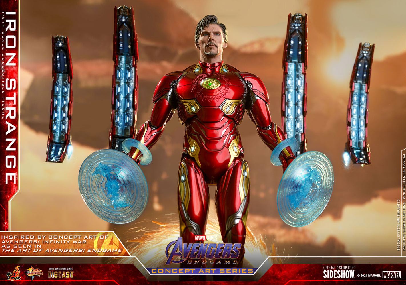 Avengers: Endgame Concept Art Series PVC Action Figure 1/6 Iron Strange 32 cm