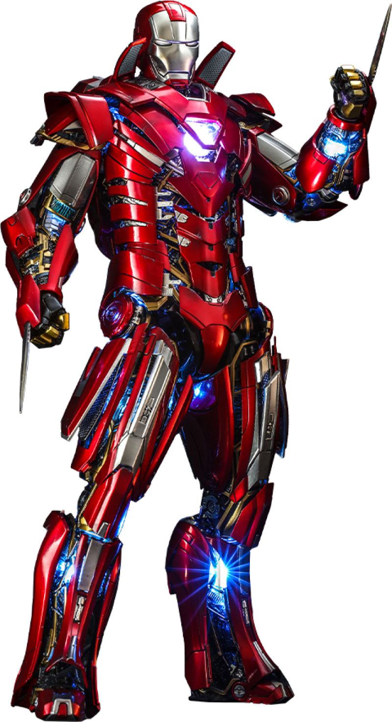 Iron Man 3 Movie Masterpiece Action Figure 1/6 Silver Centurion (Armor Suit Up Version) 32 cm