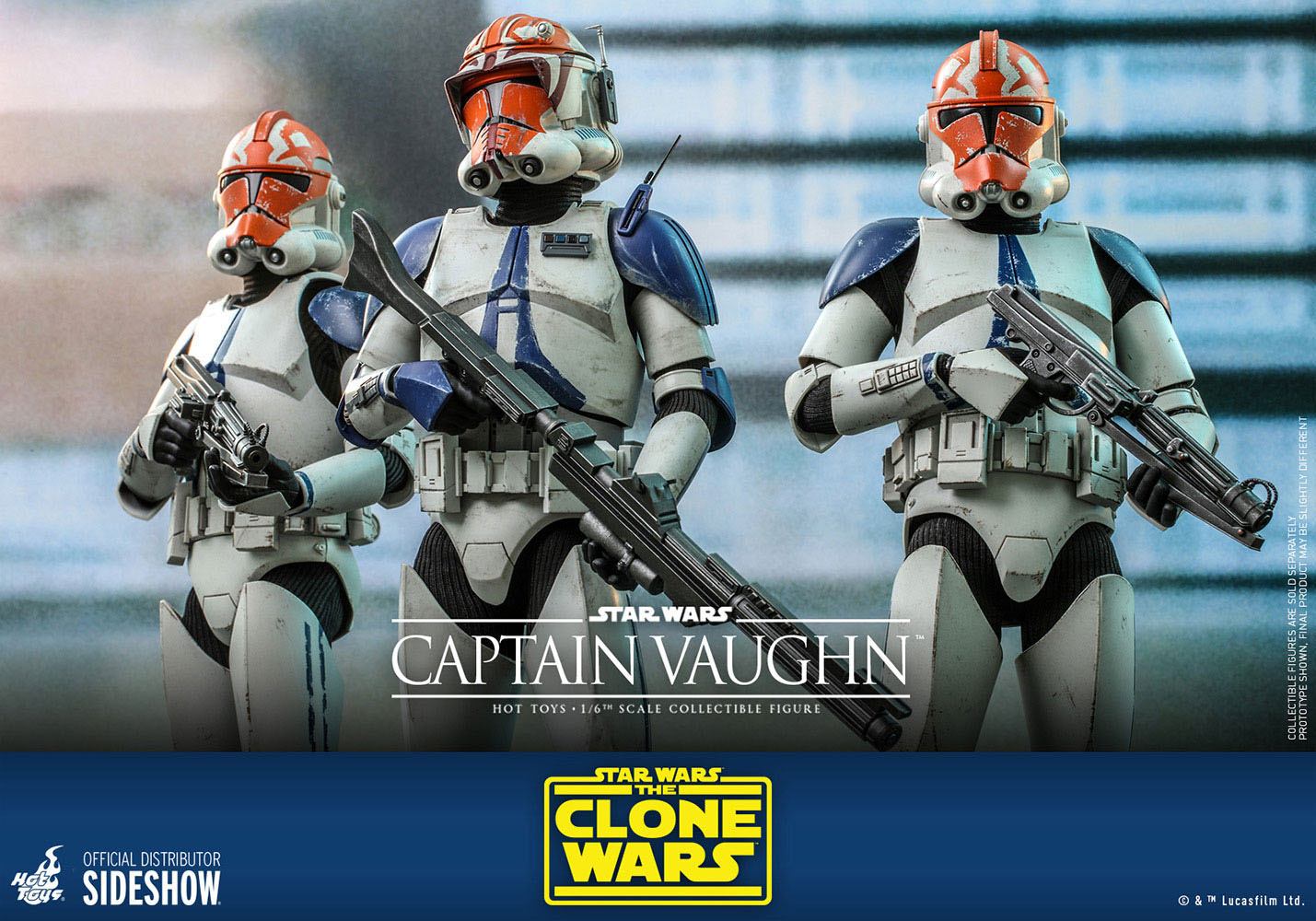 Star Wars The Clone Wars Action Figure 1/6 Captain Vaughn 30 cm