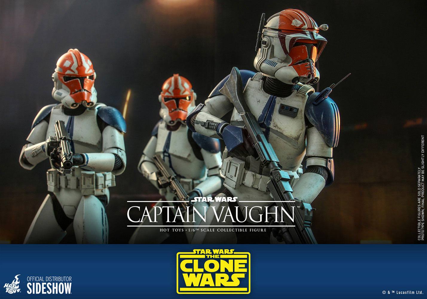 Star Wars The Clone Wars Action Figure 1/6 Captain Vaughn 30 cm