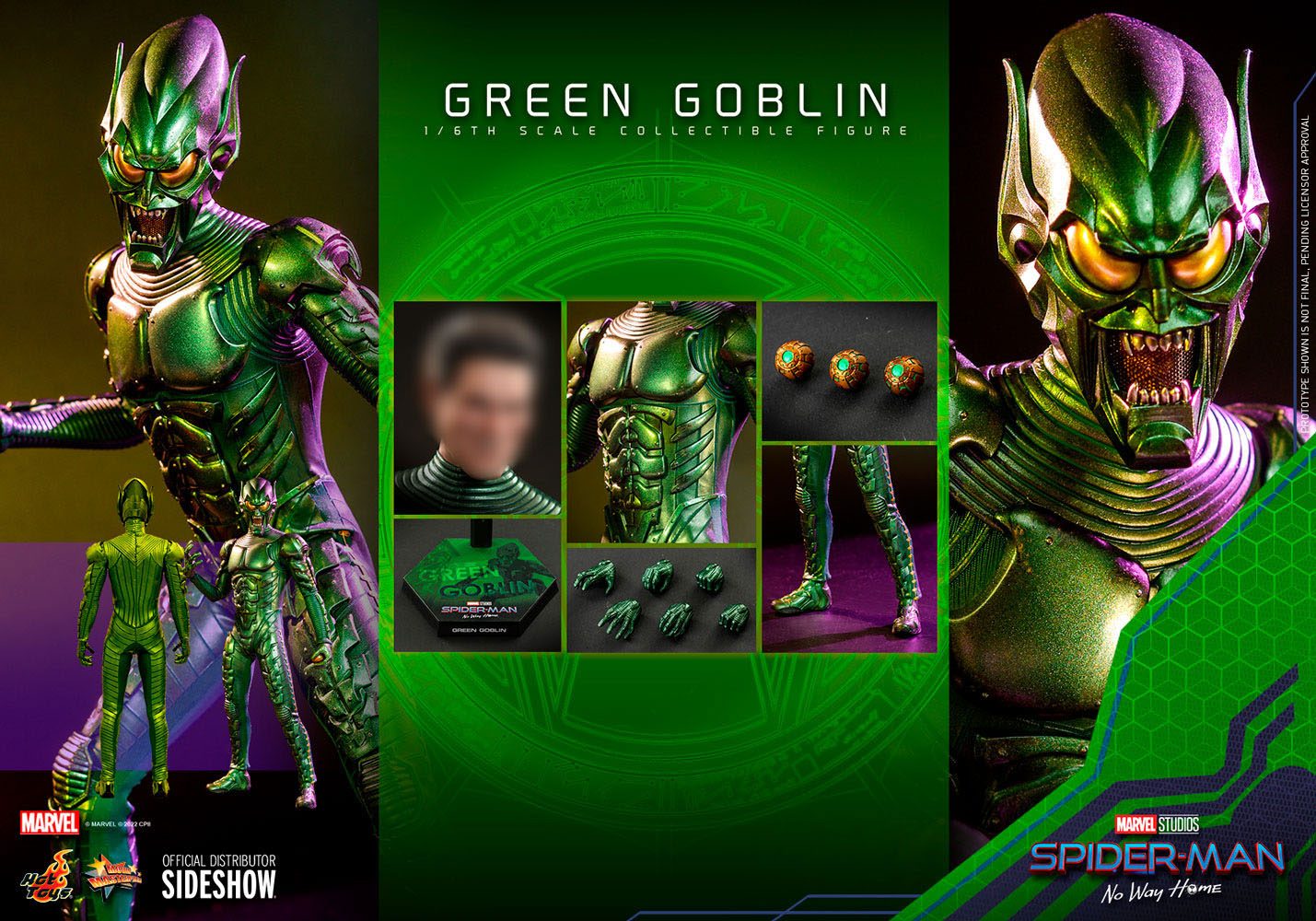 Spider-Man: No Way Home Movie Masterpiece Action Figure 1/6 Green Goblin 30 cm