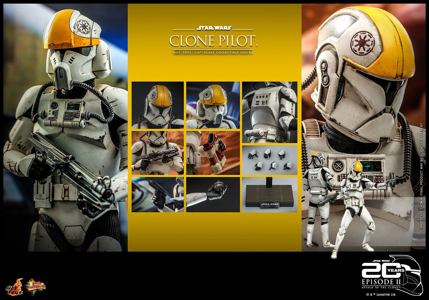 Star Wars: Episode II Action Figure 1/6 Clone Pilot 30 cm