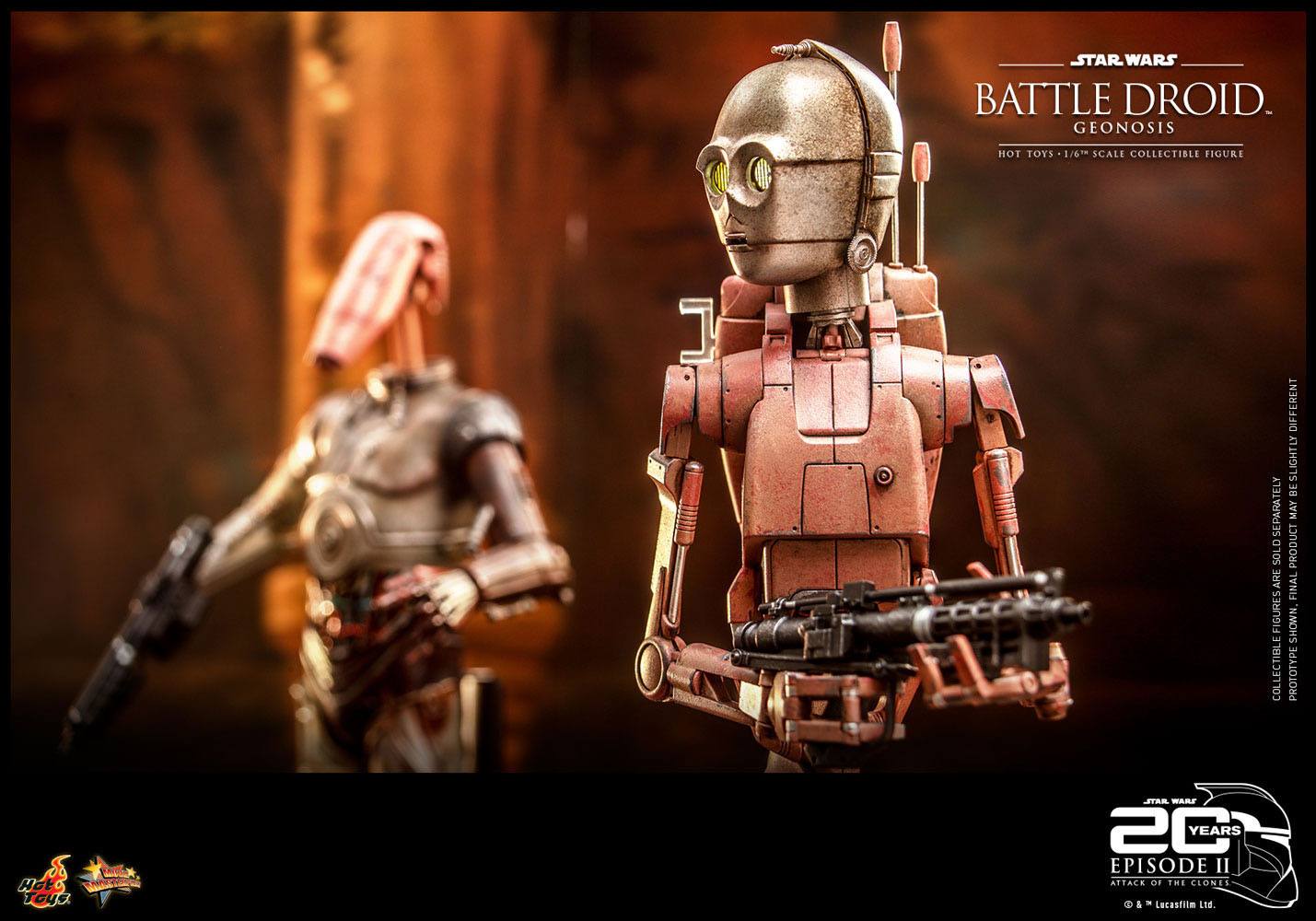 Star Wars: Episode II Action Figure 1/6 Battle Droid (Geonosis) 31 cm