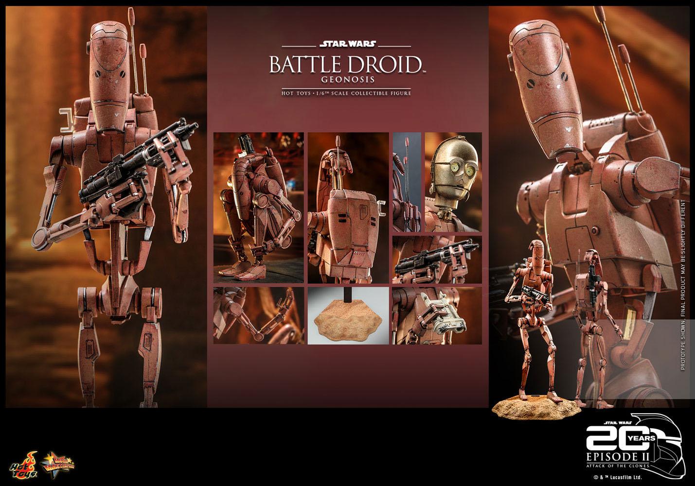 Star Wars: Episode II Action Figure 1/6 Battle Droid (Geonosis) 31 cm