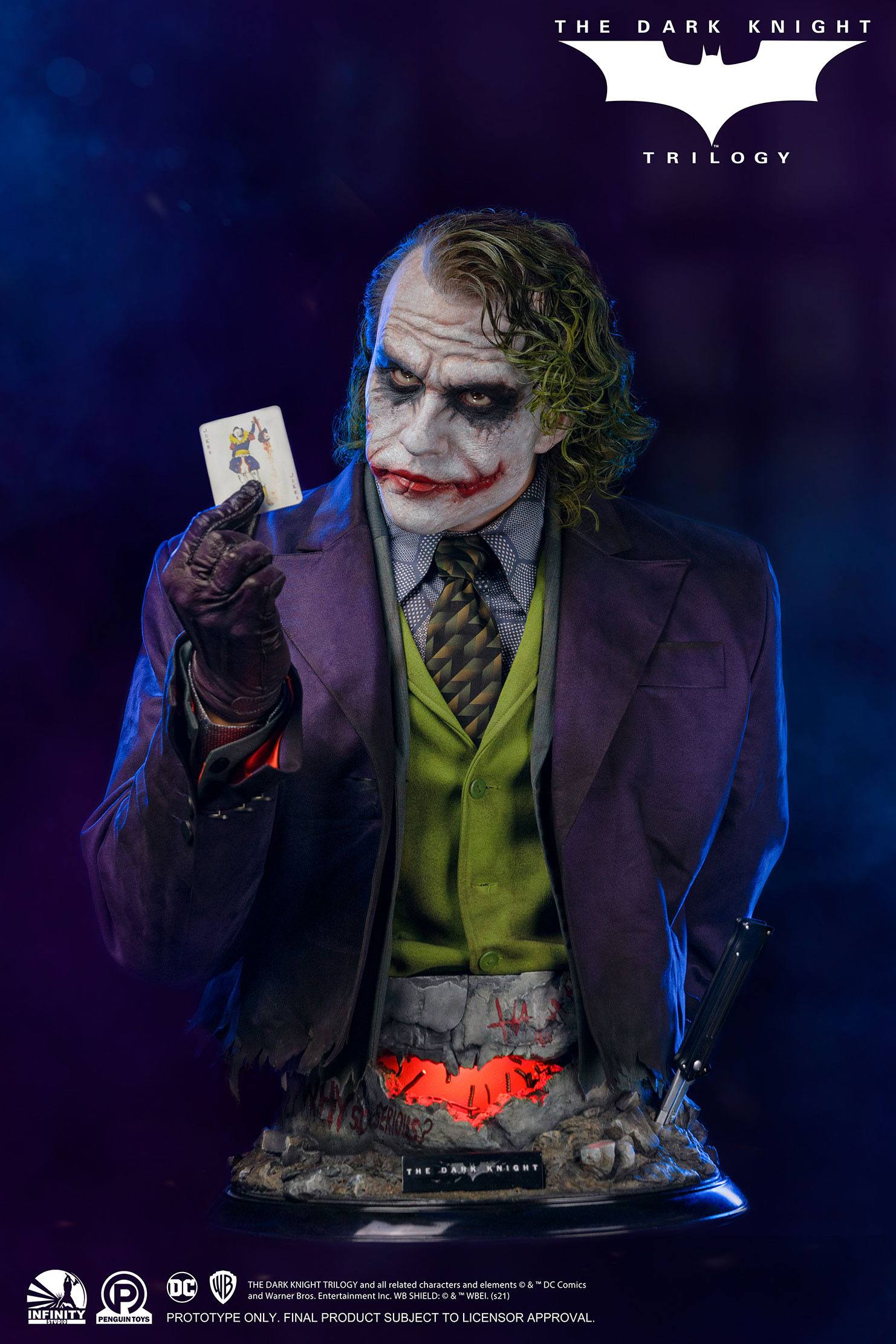 The Dark Knight Life-Size Bust Joker 82 cm