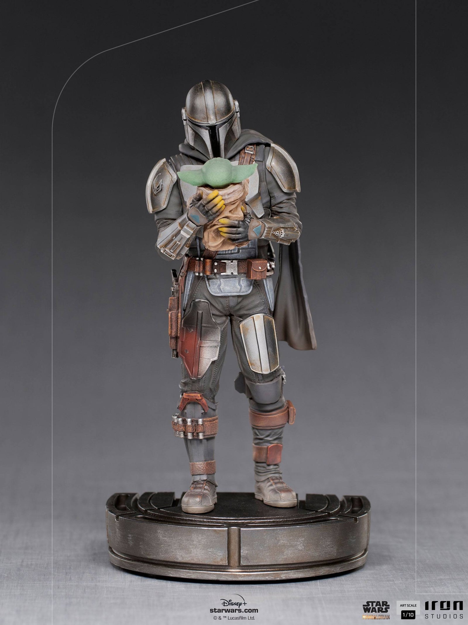 Star Wars The Mandalorian Art Scale Statue 1/10 Mandalorian & Grogu 22 cm