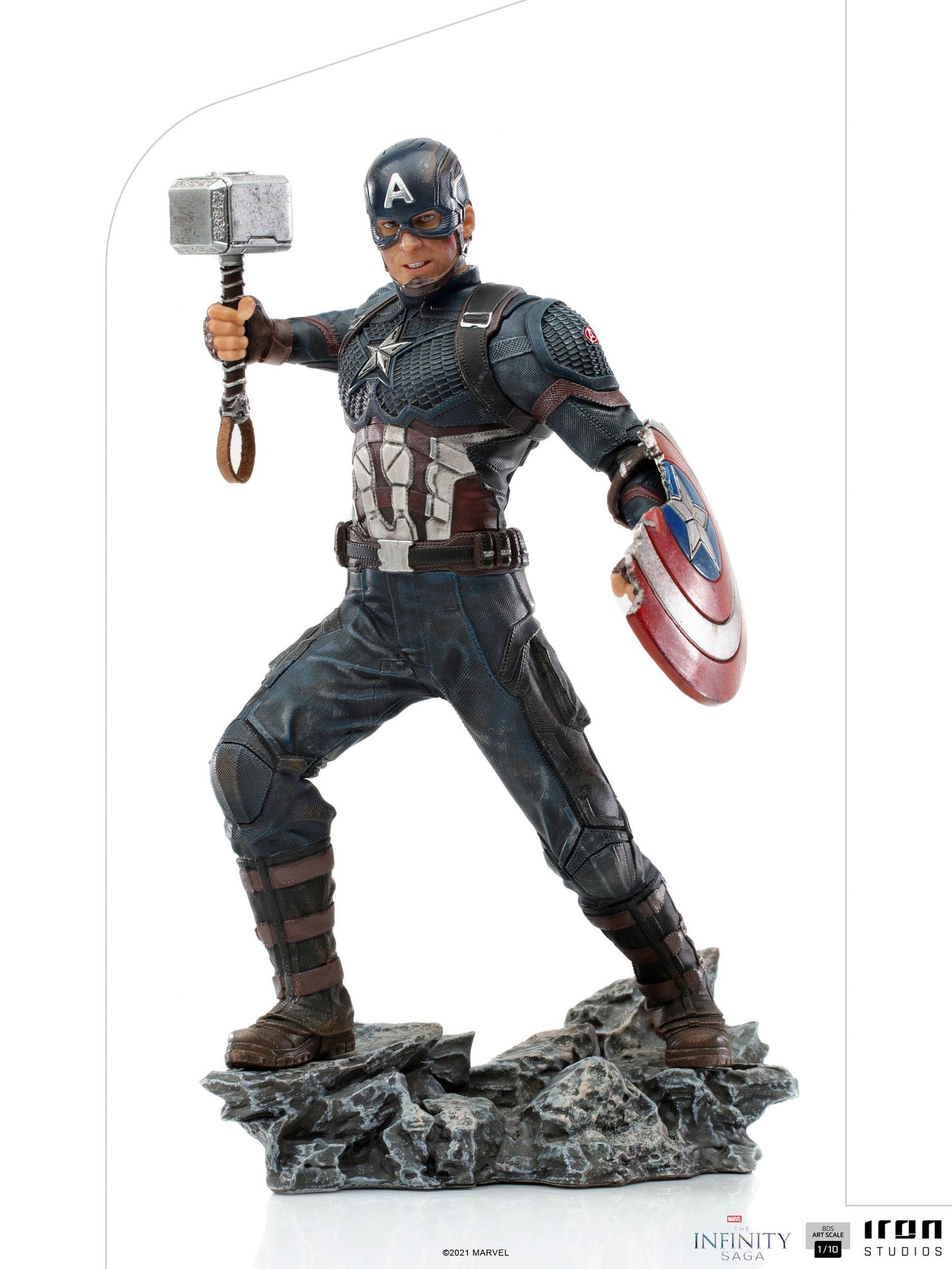 The Infinity Saga BDS Art Scale Statue 1/10 Captain America Ultimate 21 cm