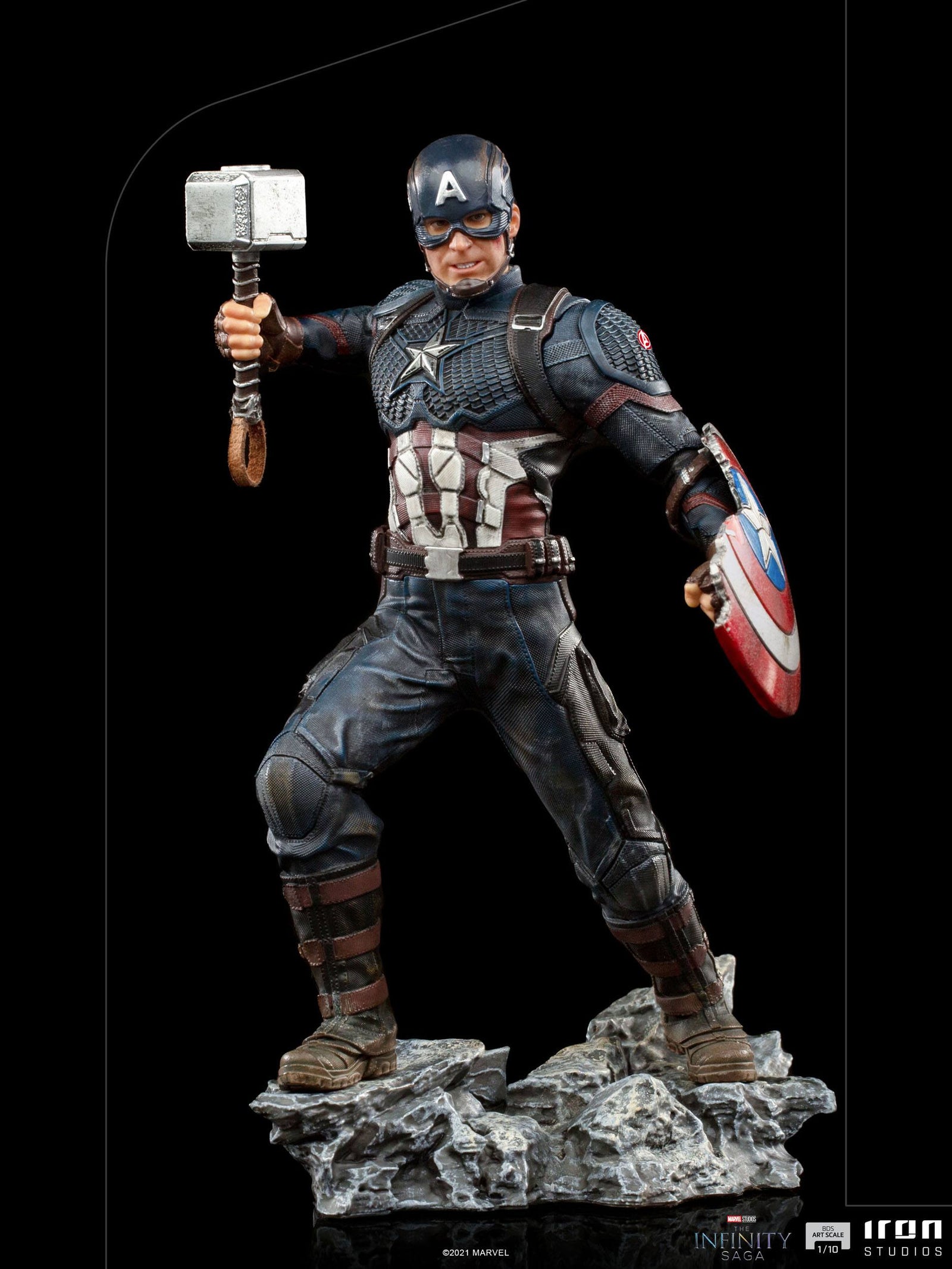 The Infinity Saga BDS Art Scale Statue 1/10 Captain America Ultimate 21 cm