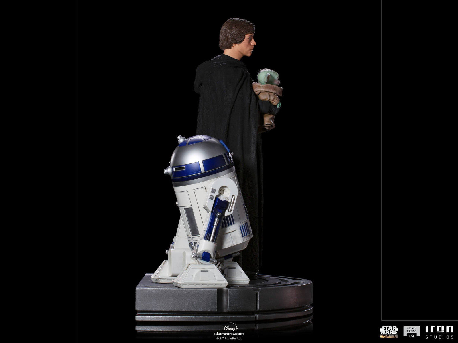 Star Wars The Mandalorian Legacy Replica Statue 1/4 Luke Skywalker, R2-D2 & Grogu 54 cm