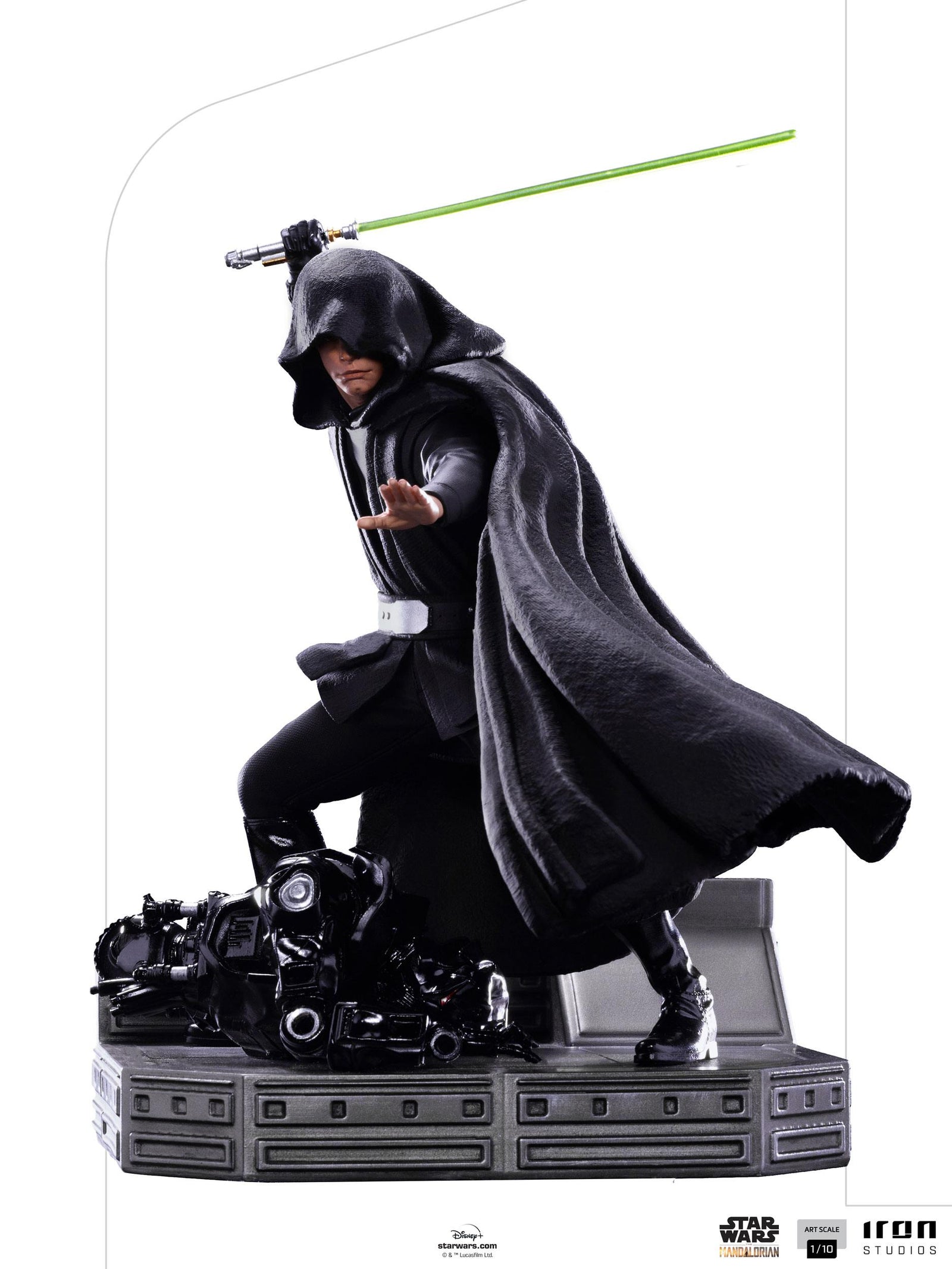 Star Wars The Mandalorian BDS Art Scale Statue 1/10 Luke Skywalker Combat Version 24 cm