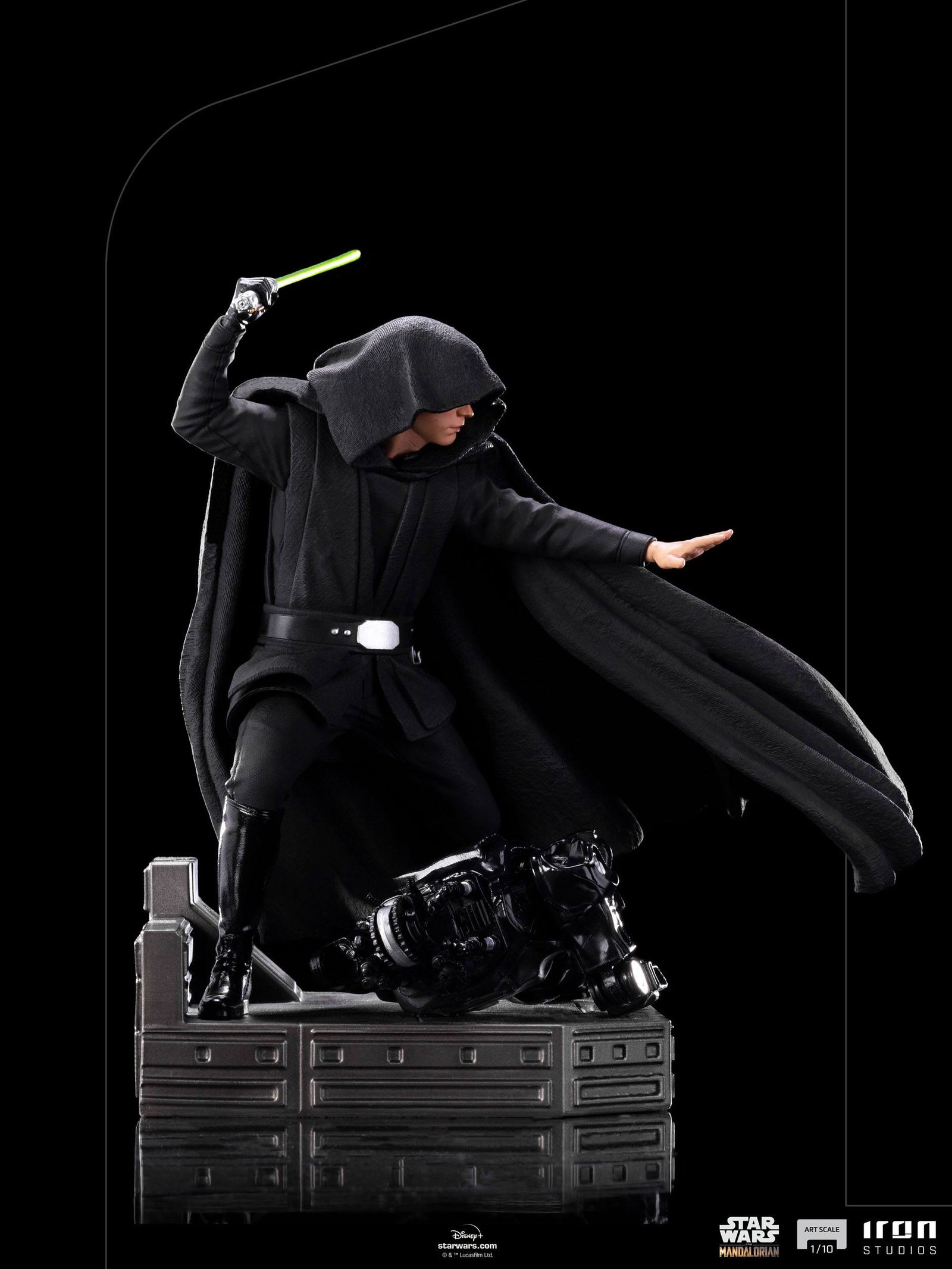 Star Wars The Mandalorian BDS Art Scale Statue 1/10 Luke Skywalker Combat Version 24 cm