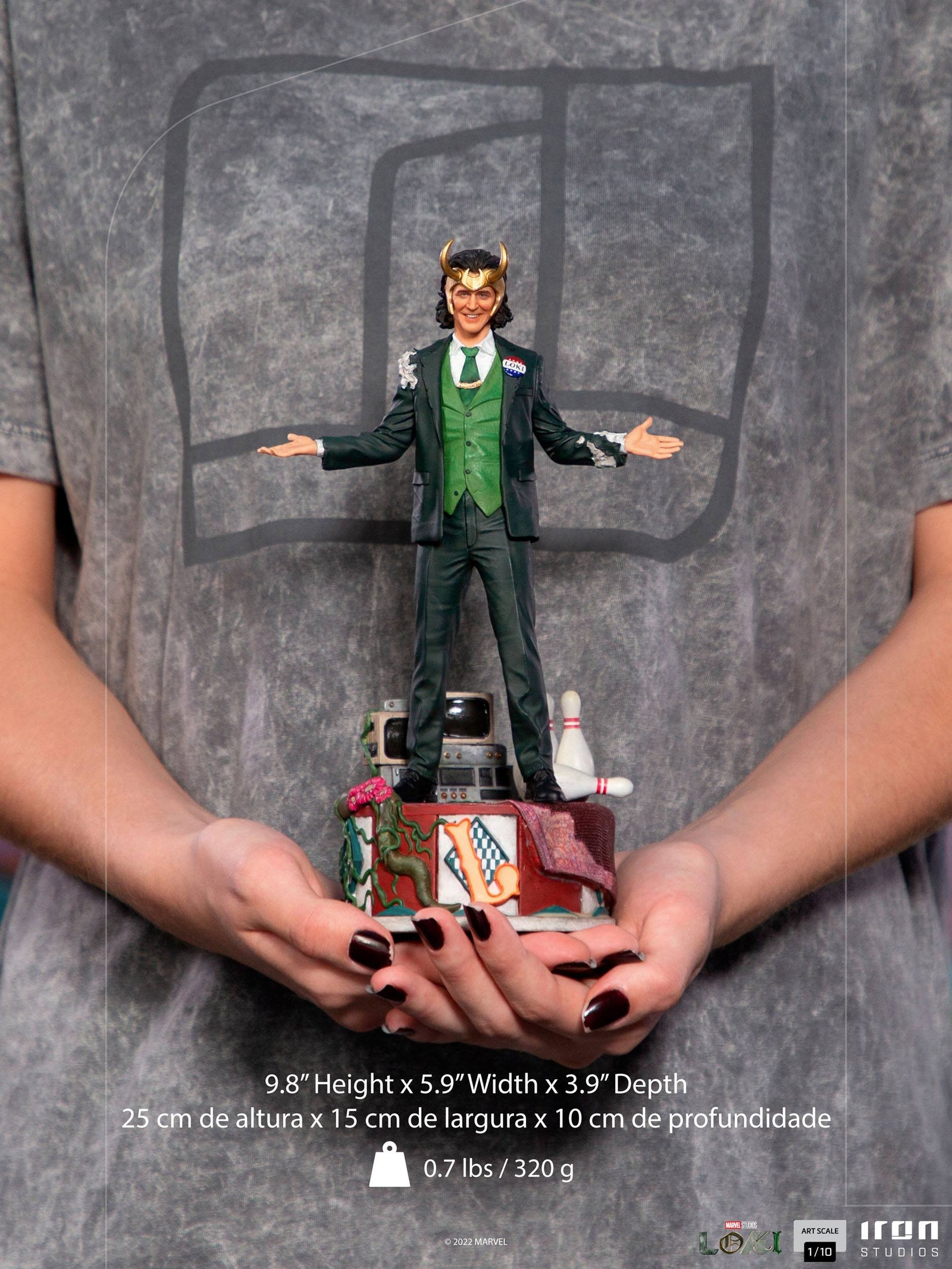 Loki Art Scale Statue 1/10 Loki President Variant 25 cm