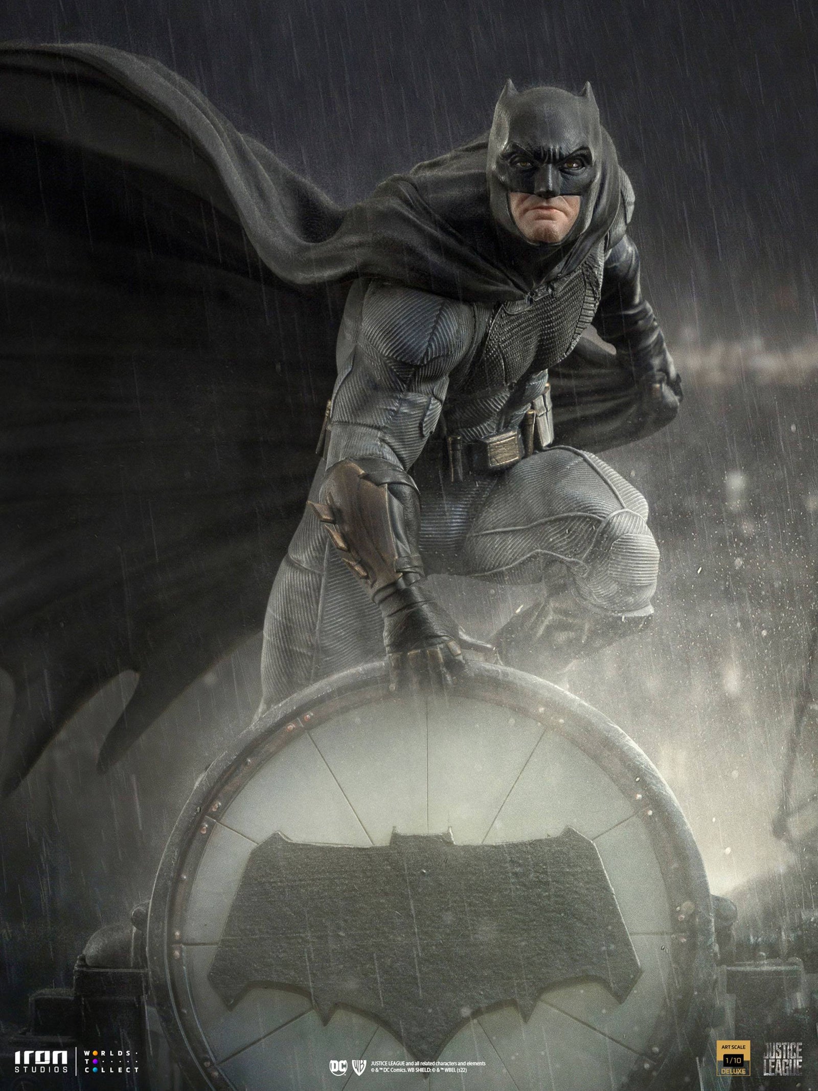 Zack Snyder's Justice League Deluxe Art Scale Statue 1/10 Batman on Batsignal 28 cm