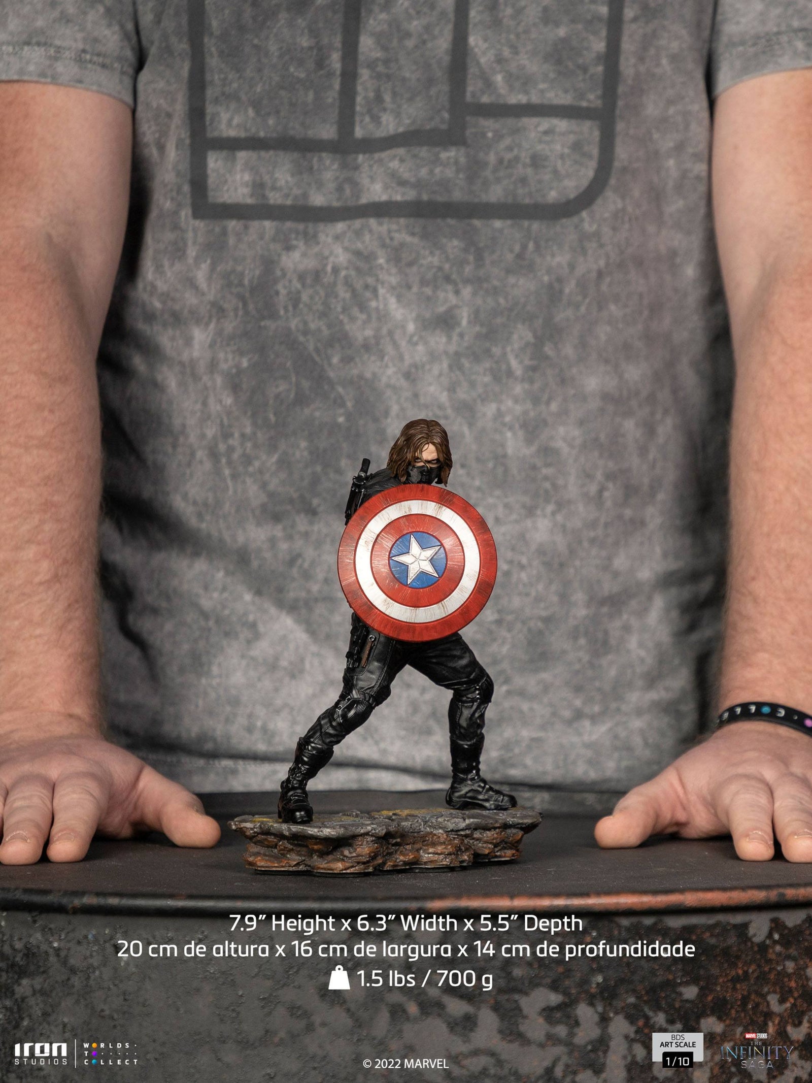 The Infinity Saga BDS Art Scale Statue 1/10 Winter Soldier 20 cm