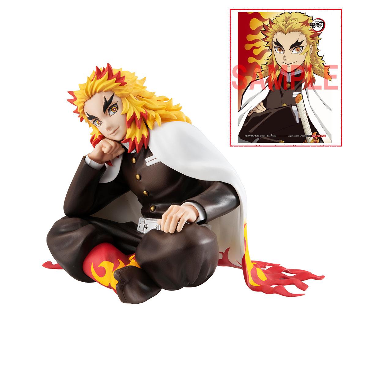 DEMON SLAYER: KIMETSU NO YAIBA G.E.M. PVC Statue Rengoku Palm Size Edition Deluxe 9 cm