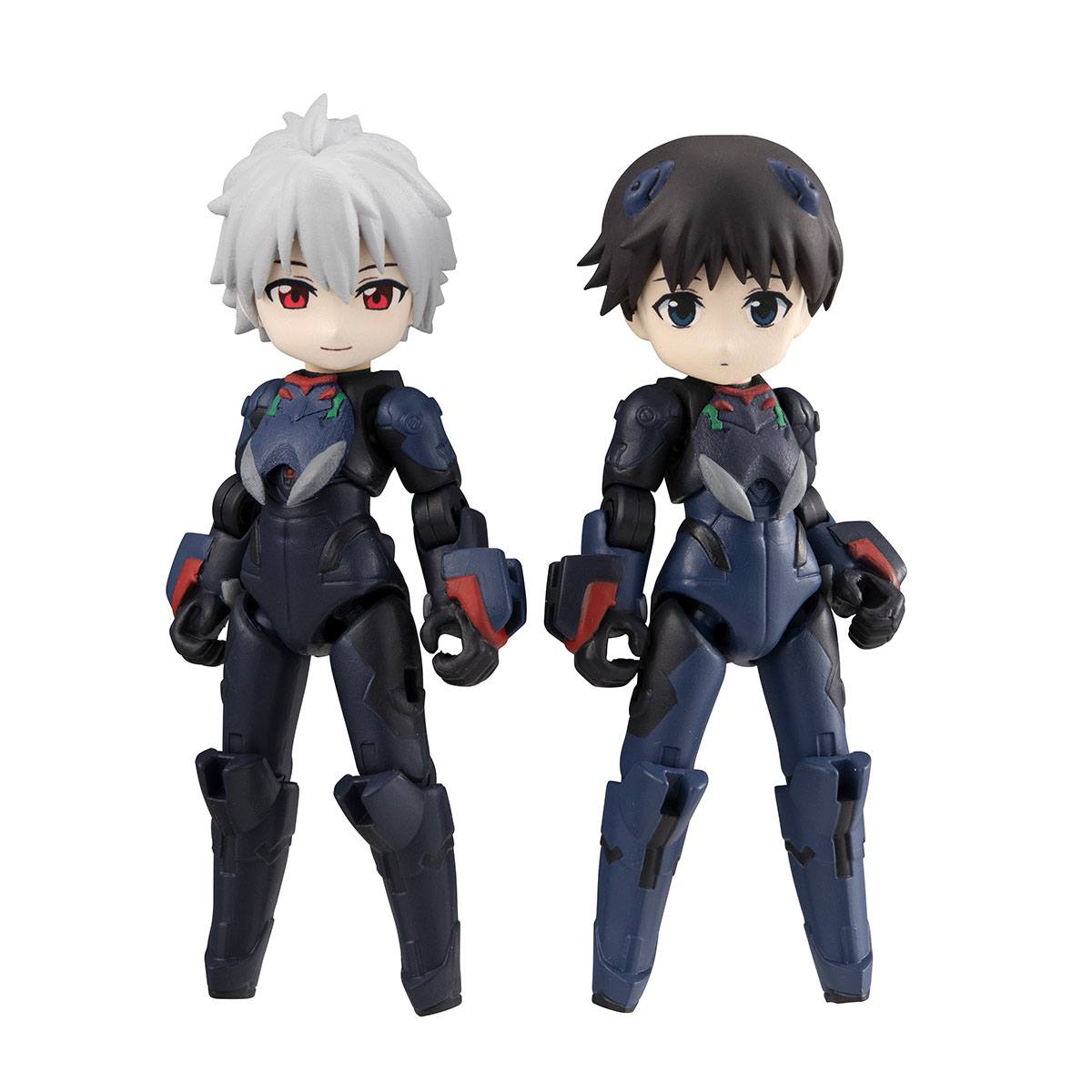 Evangelion Desktop Army Figures Shinji Ikari, Kaworu Nagisa & Evangelion 13 8 - 15 cm