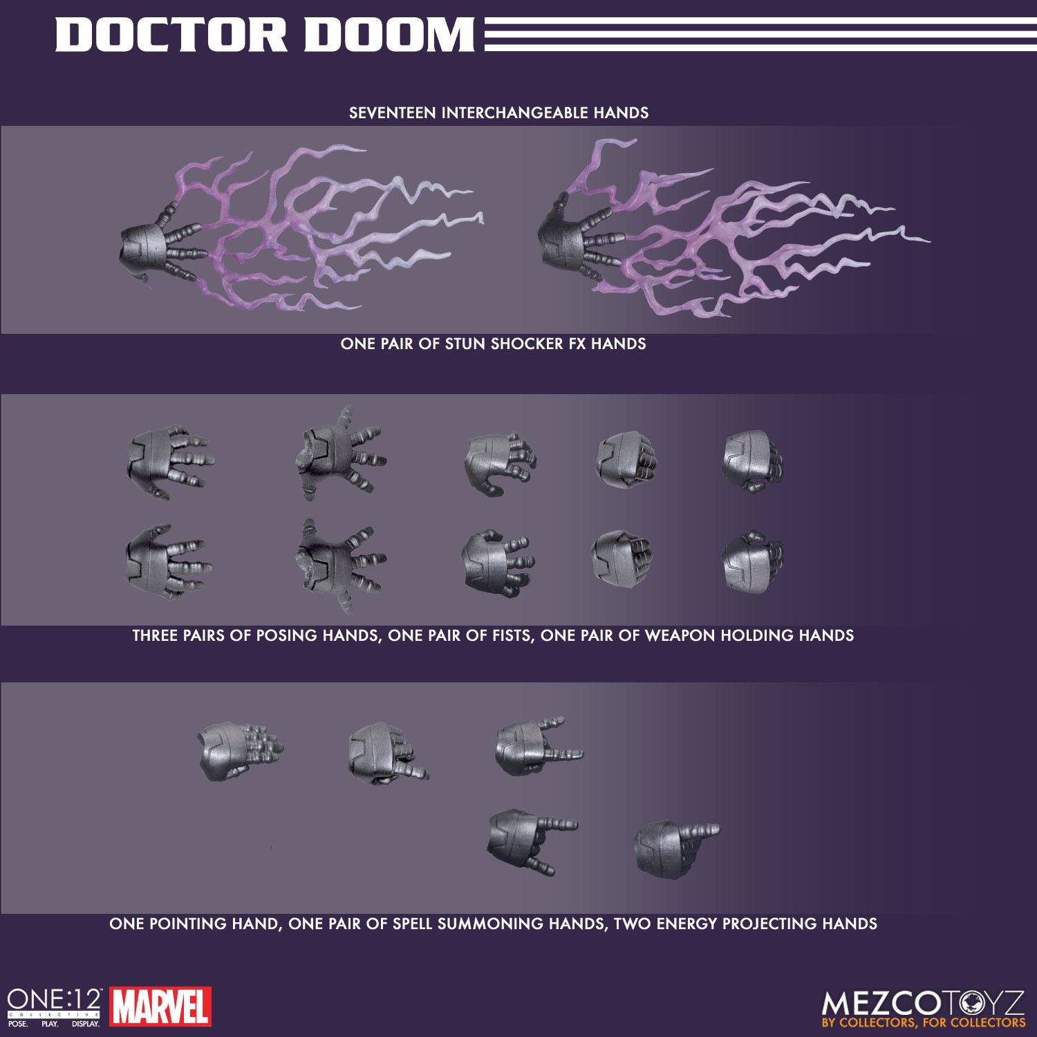 Marvel Action Figure 1/12 Doctor Doom 17 cm