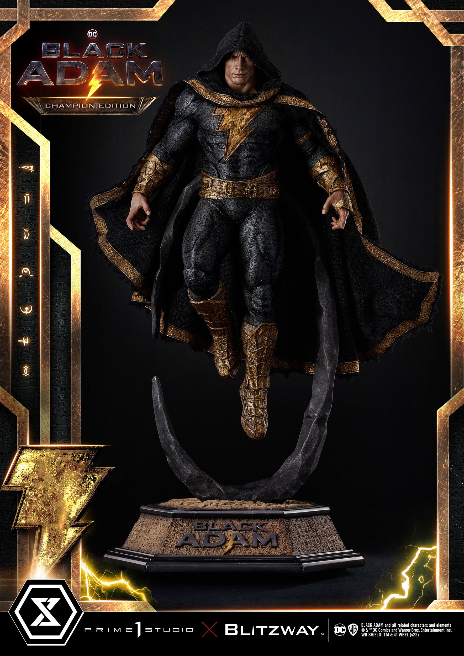 Black Adam Museum Masterline Statue 1/3 Black Adam Champion Edition 96 cm